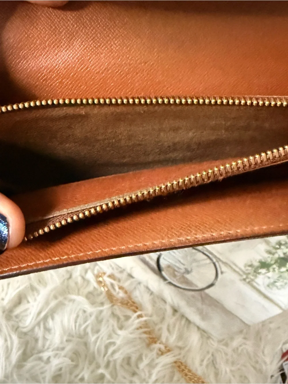 Louis Vuitton Monogram Canvas Wallet Clutch - Brown/Goldi Vintage